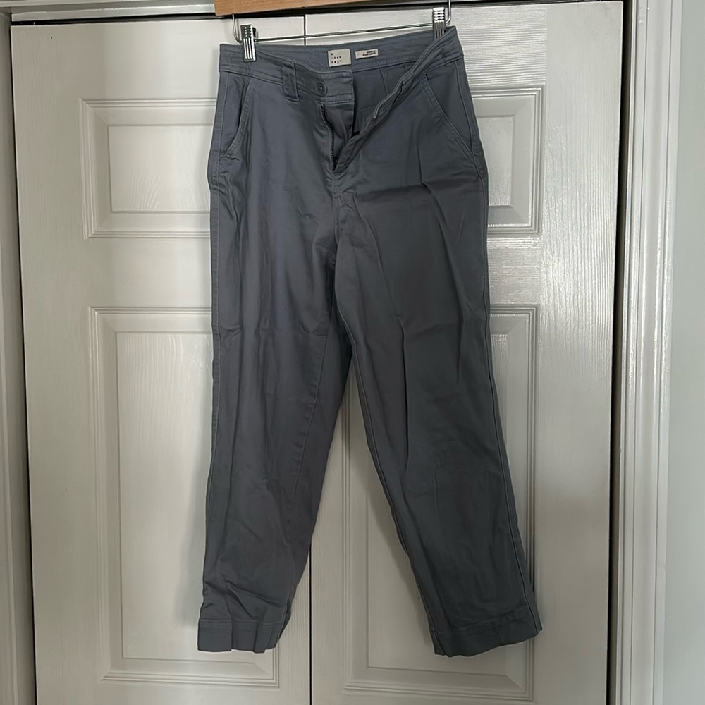 A New Day blue wide leg crop pants